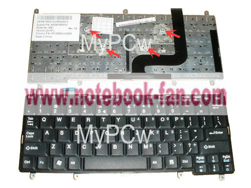 WB1 Laptop keyboard for AEWB1R00010 MP-08B43U4-9204 - Click Image to Close